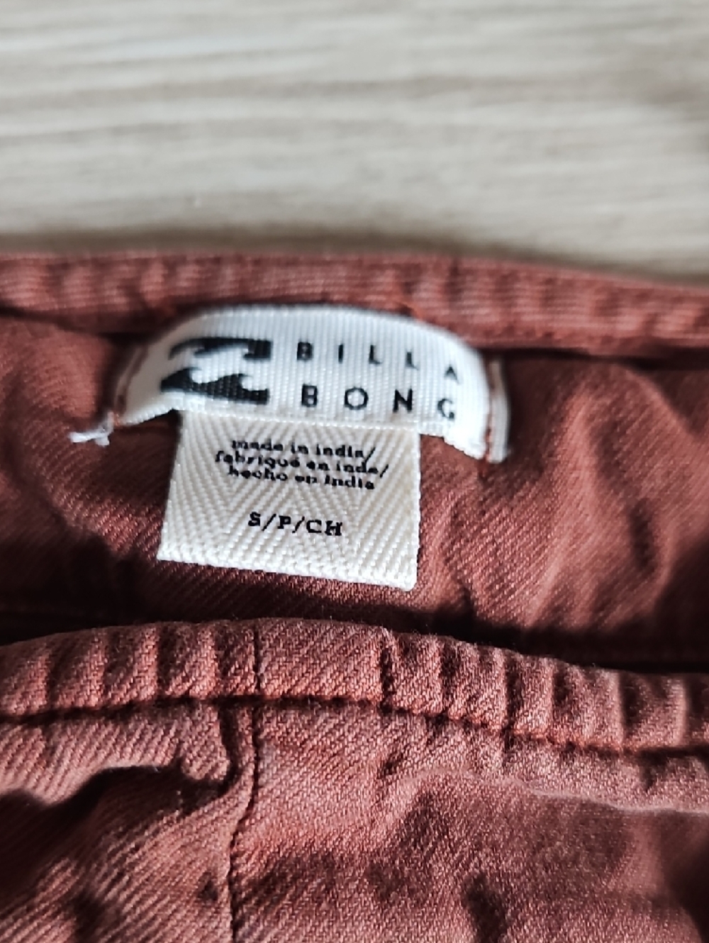Billabong Rust Red Short Overalls - Picture 7 of 12